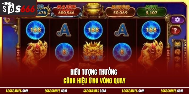 Biểu tượng thưởng cùng hiệu ứng vòng quay